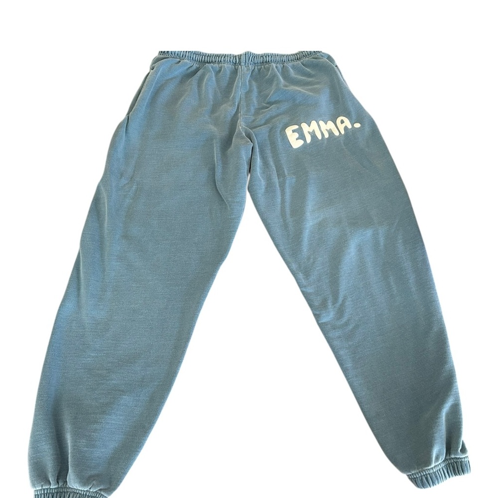 Emma chamberlain puffy sweatpants grayish blue XL